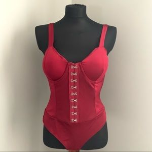 Haute Monde Red Bodysuit
